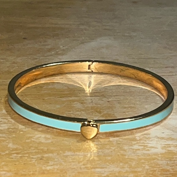 Kate Spade New York Enamel Hinged Bangle Bracelet, Blue - Picture 8 of 13